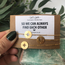 Load image into Gallery viewer, Matching Bracelets • Set of 3 • So We Can Always Find Each Other