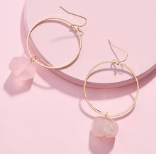 Load image into Gallery viewer, Earrings Lola ▷ Real Faceted Rock Quartz / Healing Jewellery