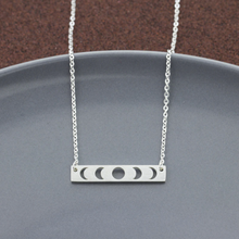 Load image into Gallery viewer, Necklace • I Love You To The Moon & Back • Hollow Moon Phases