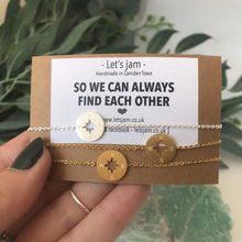 Load image into Gallery viewer, Matching Bracelets • Set of 3 • So We Can Always Find Each Other