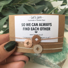 Load image into Gallery viewer, Matching Bracelets • Set of 3 • So We Can Always Find Each Other