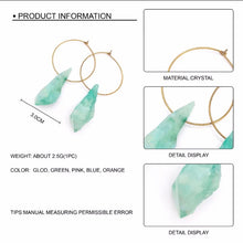 Load image into Gallery viewer, Earrings Lilly • Real Raw Rock Quartz / Healing Jewellery