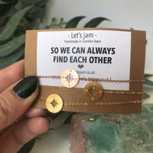 Load image into Gallery viewer, Matching Bracelets • Set of 3 • So We Can Always Find Each Other