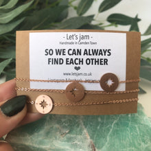 Load image into Gallery viewer, Matching Bracelets • Set of 3 • So We Can Always Find Each Other