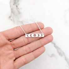 Load image into Gallery viewer, Necklace • I Love You To The Moon & Back • Hollow Moon Phases