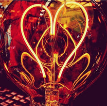 Load image into Gallery viewer, Lamp ❥ Concrete + Heart Light Bulb