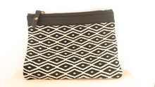 Load image into Gallery viewer, Leather Clutch Marina • Unique & Handmade • Pocket • Purse • White & Black