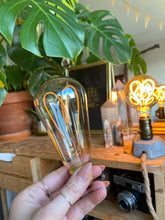 Load image into Gallery viewer, Lamp ❥ Concrete + Heart Light Bulb