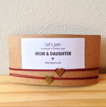 Load image into Gallery viewer, Mum & Daughter ❥ Matching Bracelets • Red