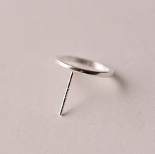 Load image into Gallery viewer, Stud Earrings • Sterling Silver • Hollow Circle