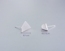 Load image into Gallery viewer, Stud Earrings • Sterling Silver • Asymmetrical