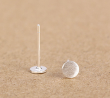 Load image into Gallery viewer, Stud Earrings • Sterling Silver • Round