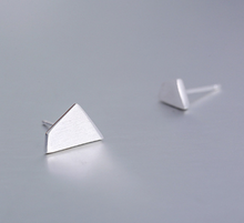 Load image into Gallery viewer, Stud Earrings • Sterling Silver • Asymmetrical