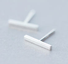 Load image into Gallery viewer, Stud Earrings • Sterling Silver • Bars