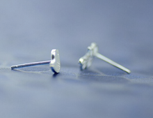 Load image into Gallery viewer, Stud Earrings • Sterling Silver • Bird & Twig