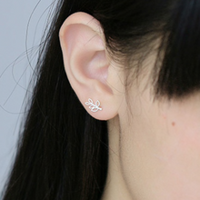 Load image into Gallery viewer, Stud Earrings • Sterling Silver • Bird & Twig