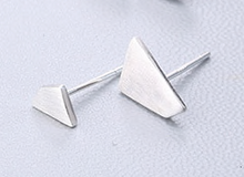 Load image into Gallery viewer, Stud Earrings • Sterling Silver • Asymmetrical