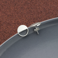 Load image into Gallery viewer, Stud Earrings • Minimal • Half Circle