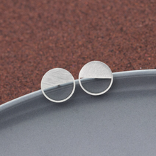 Load image into Gallery viewer, Stud Earrings • Minimal • Half Circle