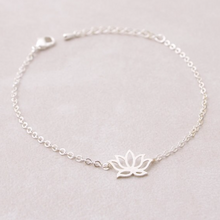 Load image into Gallery viewer, Charm Bracelet • Lotus Flower