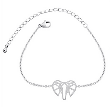Load image into Gallery viewer, Charm Bracelet • Elephant • Geometry