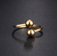 Load image into Gallery viewer, Ring • Stainless Steel • Double Balls