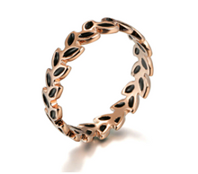 Load image into Gallery viewer, Ring • Rose Gold Leaf