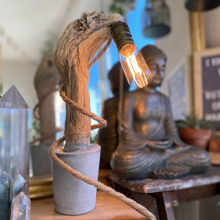 Load image into Gallery viewer, Lamp ❥ One of a Kind • Concrete & Wood #1