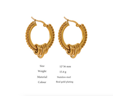 Load image into Gallery viewer, Elisenda • Real Gold Plated - Stainless Steel Earrings