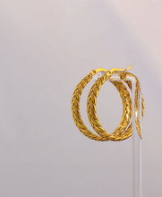 Load image into Gallery viewer, Rosalie • Real Gold Plated - Stainless Steel Earrings