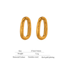 Load image into Gallery viewer, Mathilde • Real Gold Plated - Stainless Steel Earrings