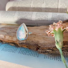 Load and play video in Gallery viewer, Ring • Drop Shape • 925 Sterling Silver with Mother of Pearl