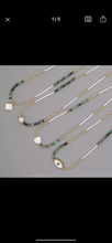 Load image into Gallery viewer, Real Turquoise & Pearl - Miyuki Beads Necklace
