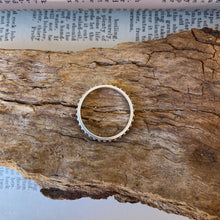 Load image into Gallery viewer, Silver Ring • Studs with Oxydation • 925 Sterling Silver