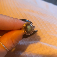 Load image into Gallery viewer, Silver Ring • Labradorite Flower • 925 Sterling Silver
