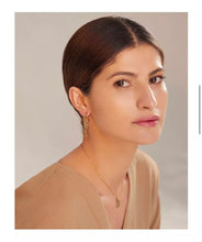 Load image into Gallery viewer, Gold Fortune Wheel Loop Earrings