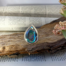Load image into Gallery viewer, Ring • Drop Shape • 925 Sterling Silver with Abalone