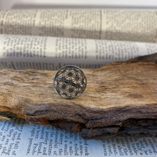 Load image into Gallery viewer, Silver Ring • Flower of Life • 925 Sterling Silver