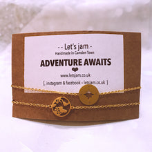 Load image into Gallery viewer, Adventure Awaits ❥ Set of 2 Bracelets