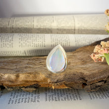 Load image into Gallery viewer, Ring • Drop Shape • 925 Sterling Silver with Mother of Pearl