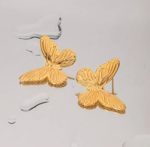 Butterfly • Stainless Steel Earrings