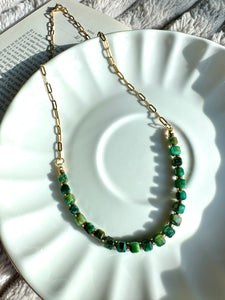 Green Tiger’s Eye Necklace