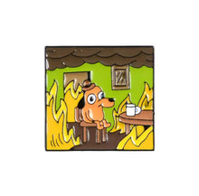 Load image into Gallery viewer, Pins / Badge - “This is Fine” Comic Strip Collection
