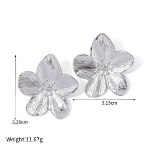 Flora • Stainless Steel Earrings
