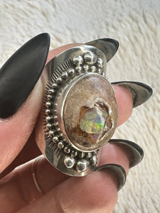 Handmade & Sterling Silver Rings Collection - Mexican Opal