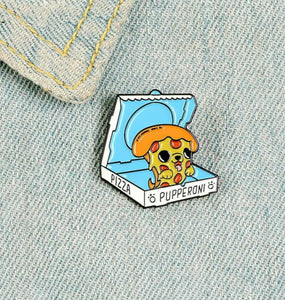 Pins / Badge - Pizza Pepperoni Doggy