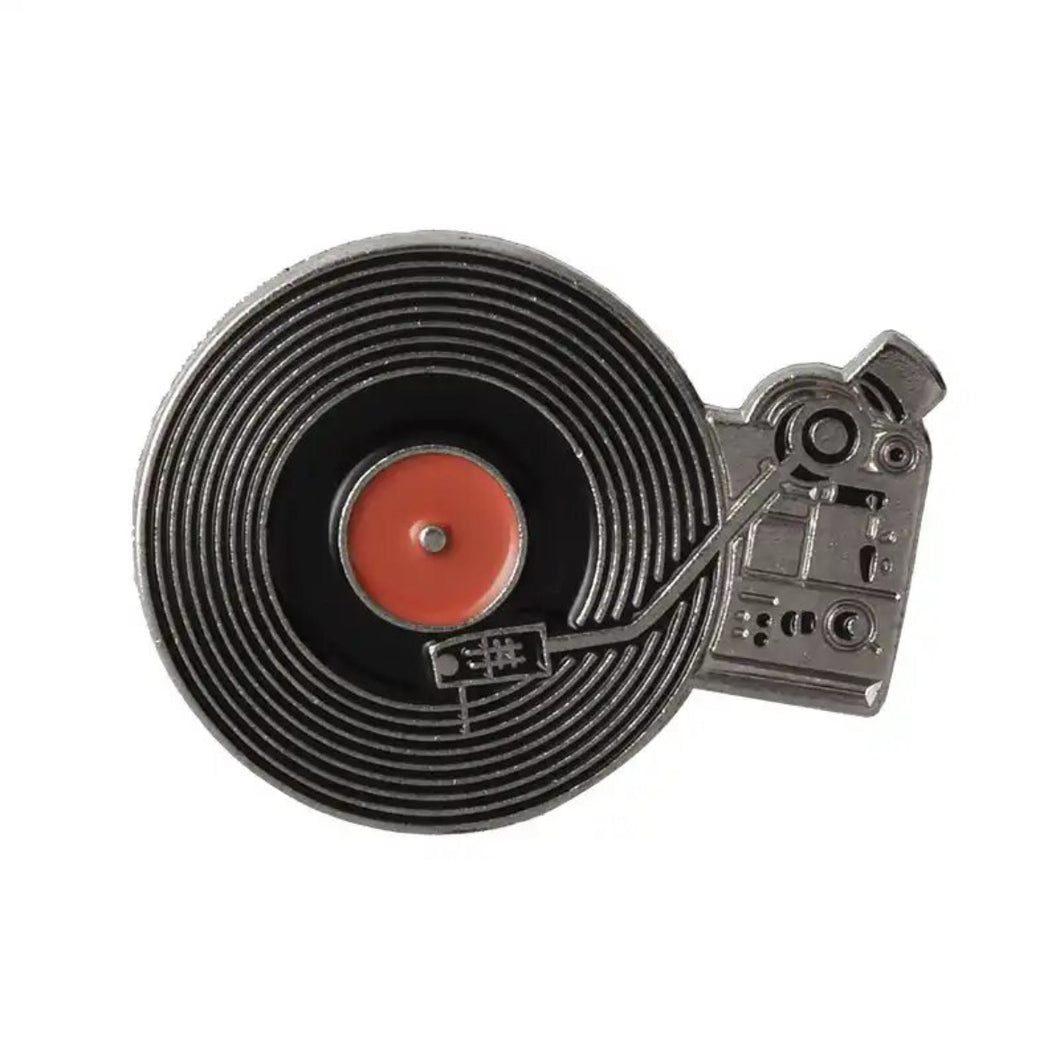 Pins / Badge - Music Record Player