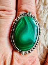 Load image into Gallery viewer, Handmade &amp; Sterling Silver Rings Collection - Malachite
