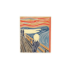 Pins / Badge - Famous Painting / The Scream by Munch