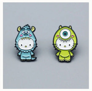 Pins / Badge - Hello Kitty / Monster & Co.